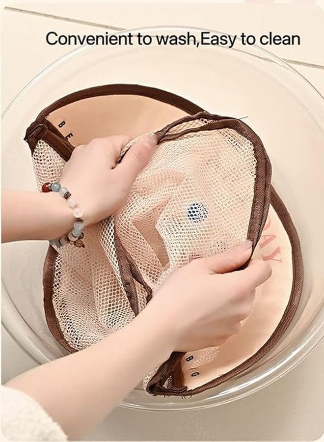 ISTORE Mesh Hanging Laundry Organizer | Fine Breathable Mesh Storage Bag for Socks, Bras & Underwear | Multipurpose Travel & Lingerie Organizer, Large Capacity Hanging Wash Bag | Pack Of 1 - Image 4